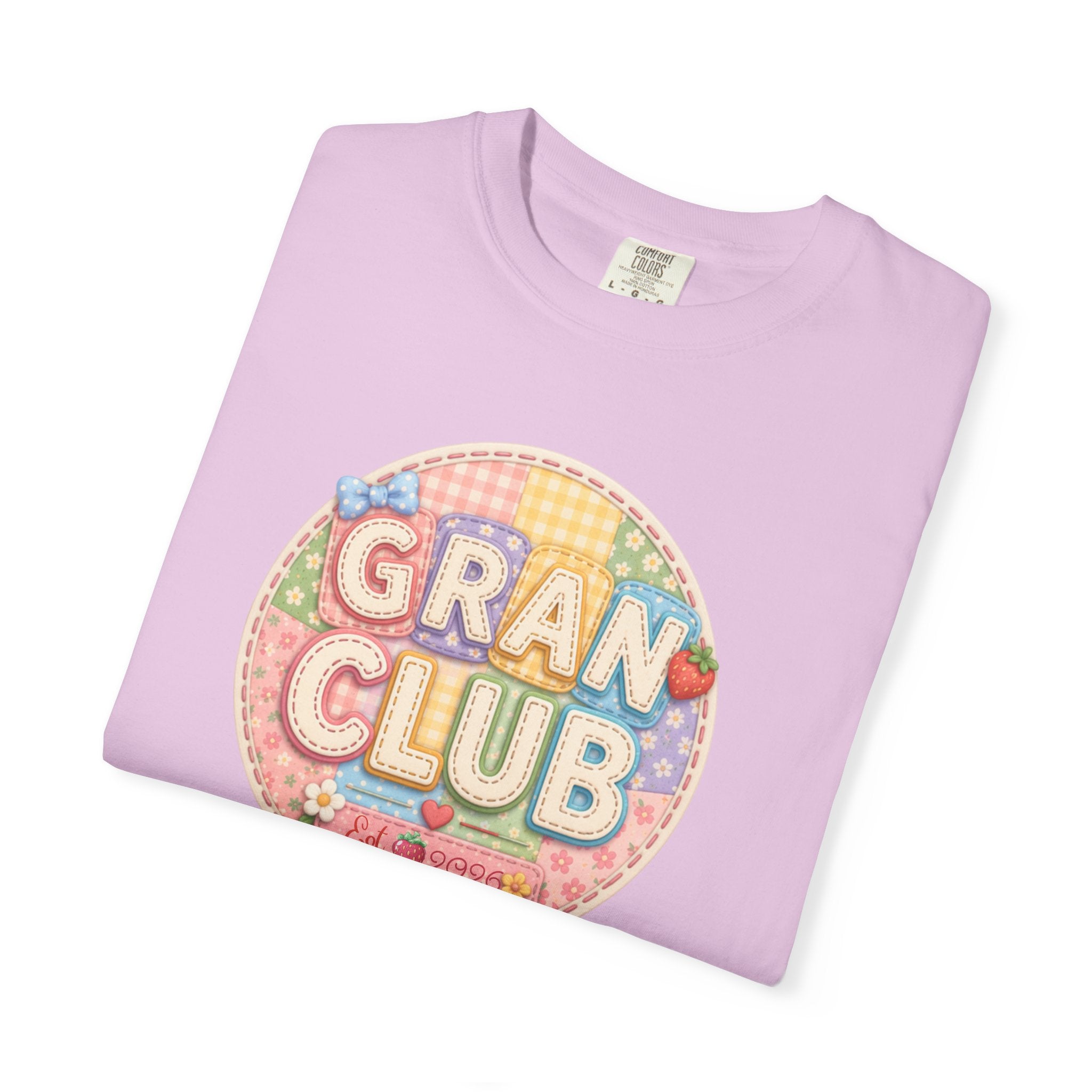 Gran Club Graphic T-Shirt — Retro Pastel Circle Design
