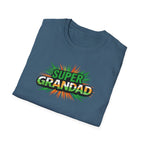 Super Grandad Ireland Flag/Irish themed T-Shirt — Retro Comic Style Gift for Grandpa (Father's Day, Birthday)
