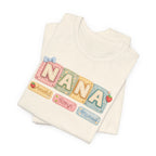 Nana Baby Blocks Tee — Personalized Grandmother Name Shirt