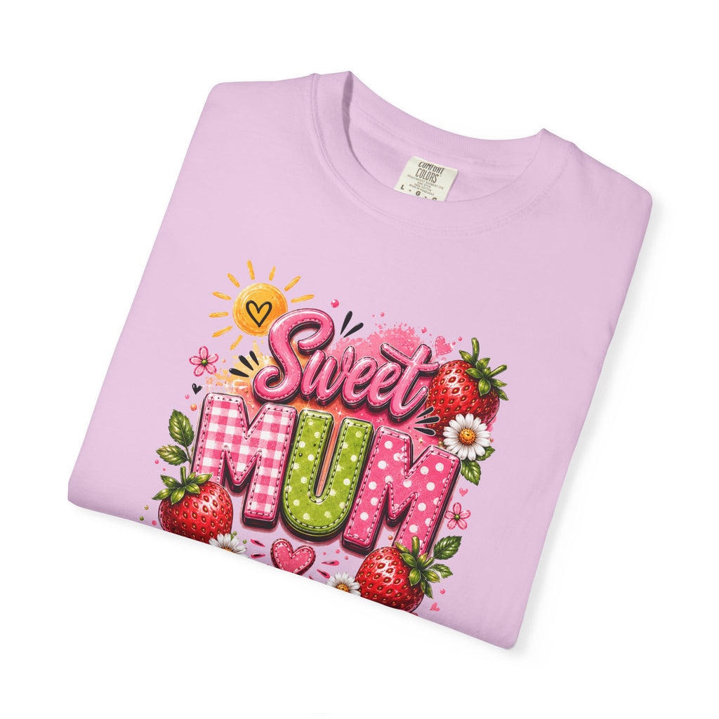 Sweet Mum T-Shirt — Floral Strawberry Mother's Day Tee