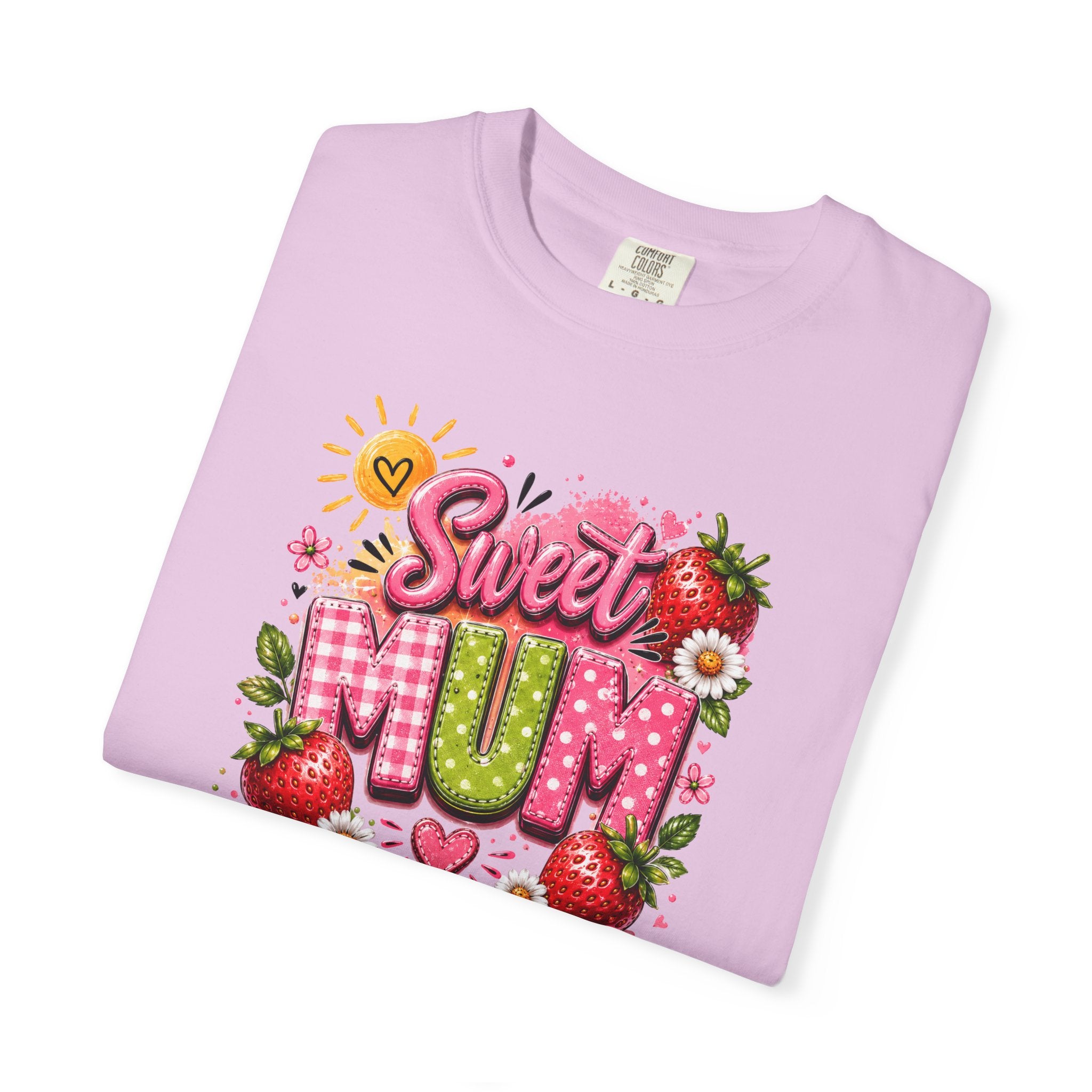 Sweet Mum T-Shirt — Floral Strawberry Mother's Day Tee