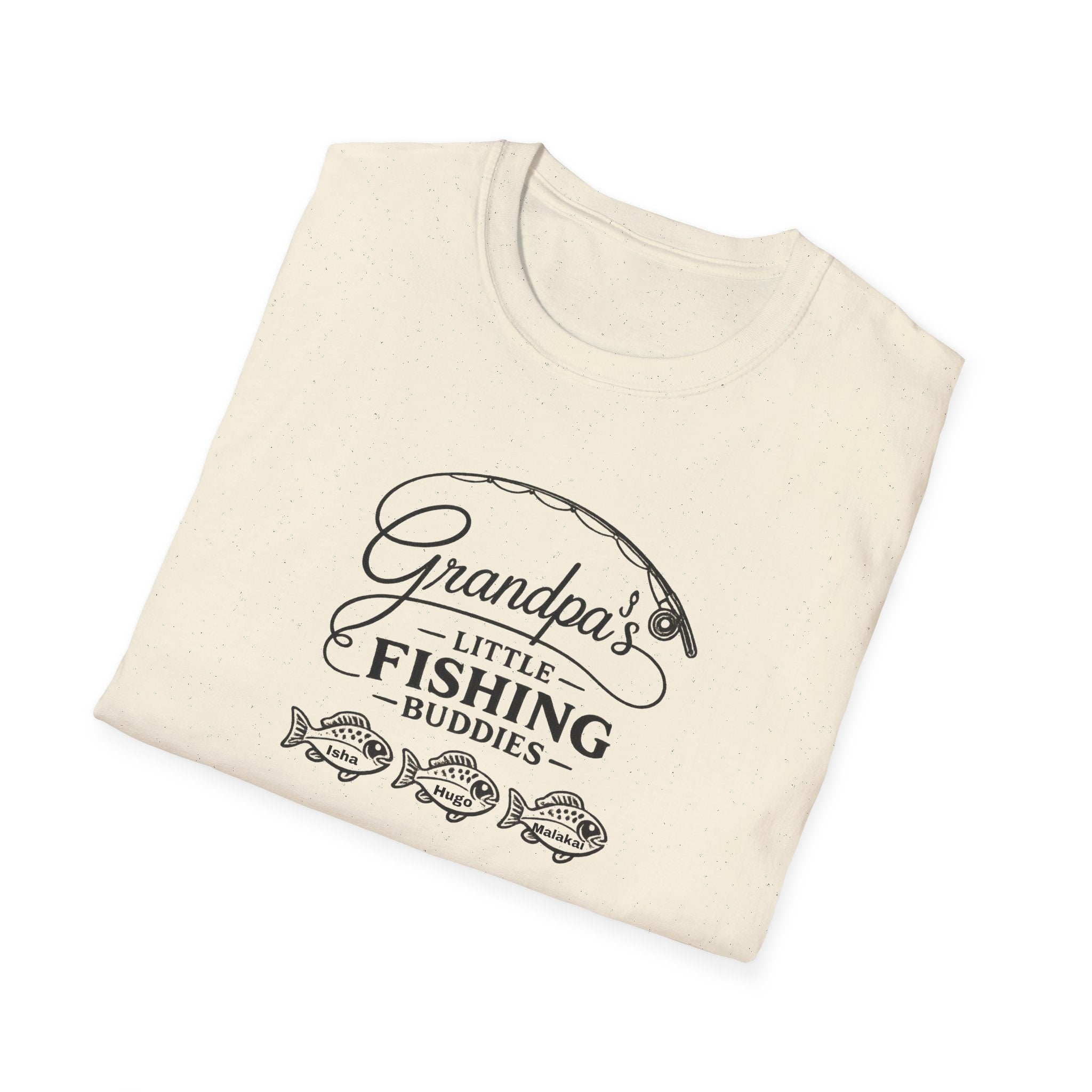 Grandpa's Little Fishing Buddies T-Shirt — Father's Day Fisherman Gift