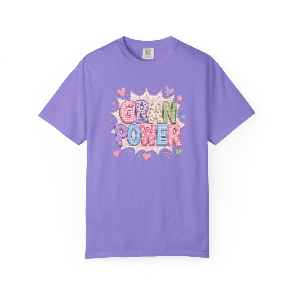 Gran Power T-Shirt — Cute Pastel 'Gran Power' Graphic Tee for Grandparents, Mother's Day Gift
