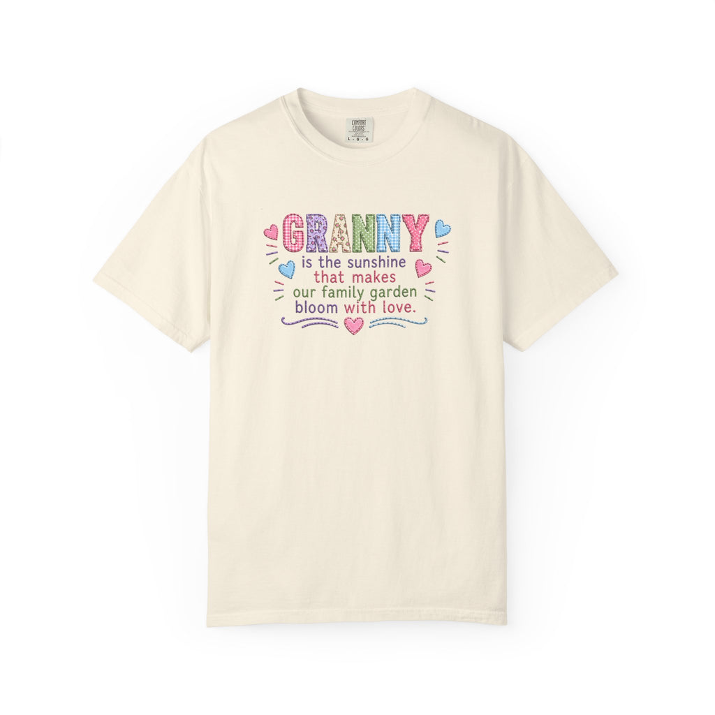 Granny Floral Tee — "Granny is the sunshine that makes our family garden bloom with love"