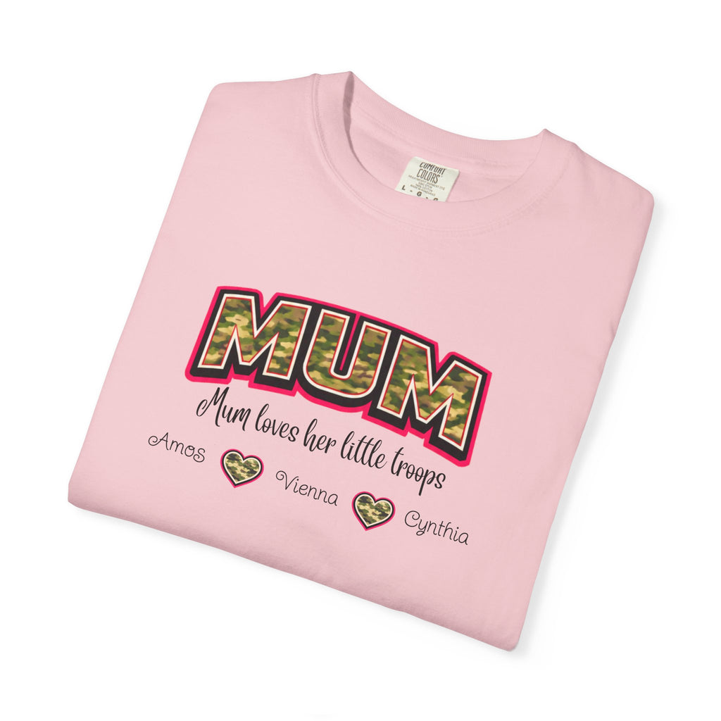 Mum Camo Print T-Shirt – "Mum, Mum loves her little meows" Mother's Day Tee