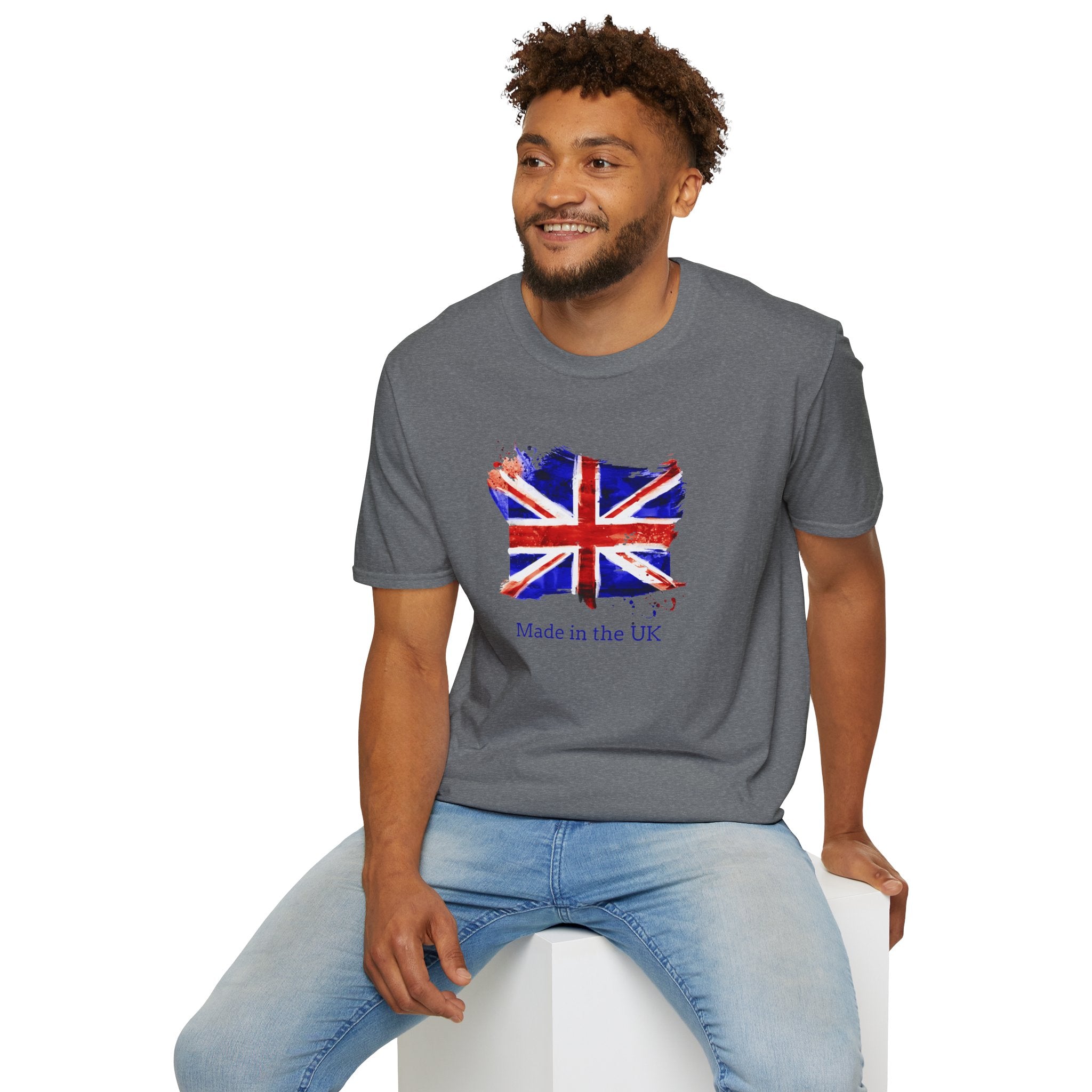 British Flag Watercolor T-Shirt – "Made in the UK" Pride Tee