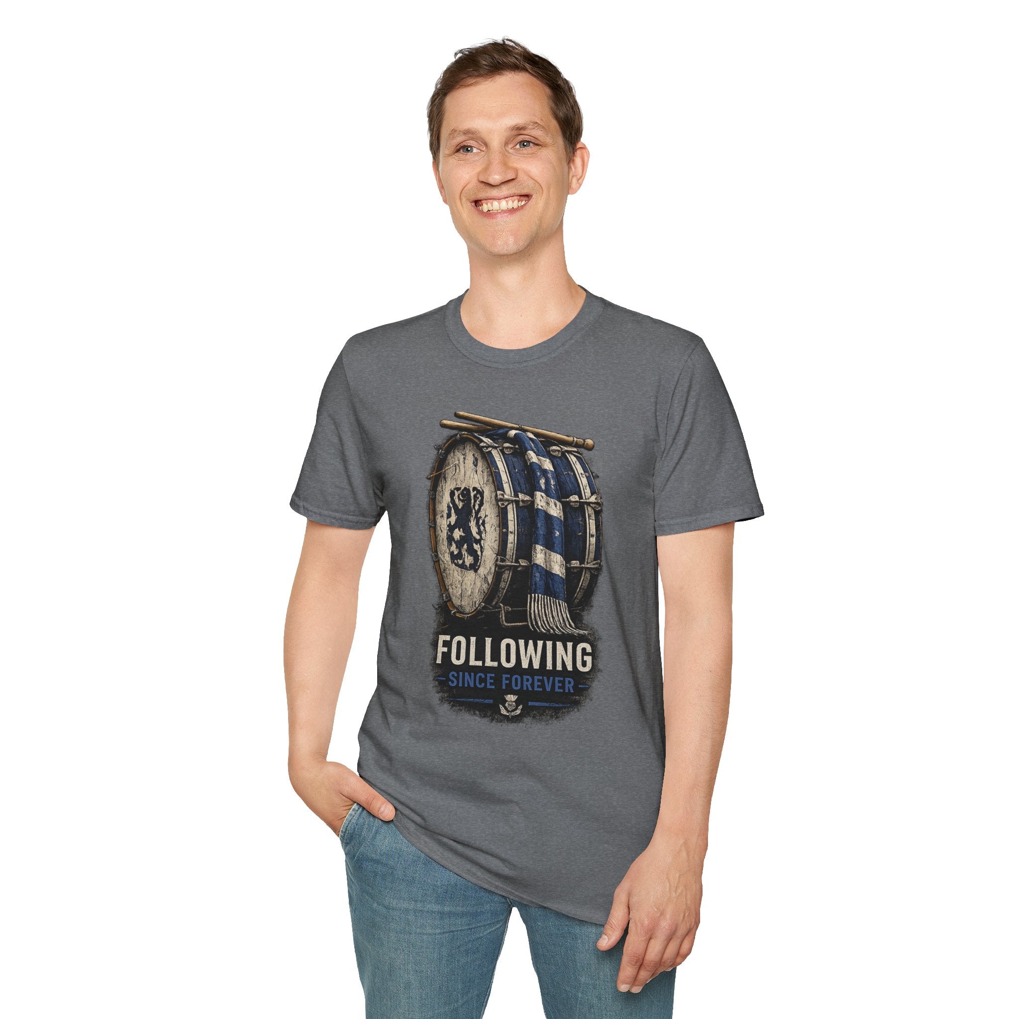 Following Scotland Flag Drum Tee