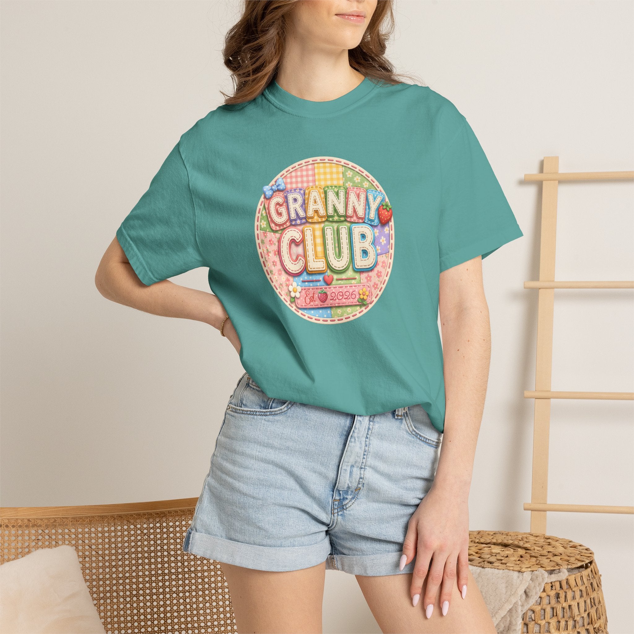 Granny Club Graphic T-Shirt — Retro Candy Patch Design