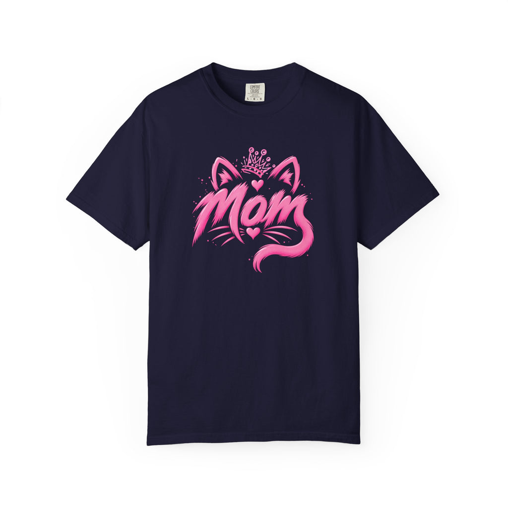 Mom Pink Crowned Cat T-Shirt
