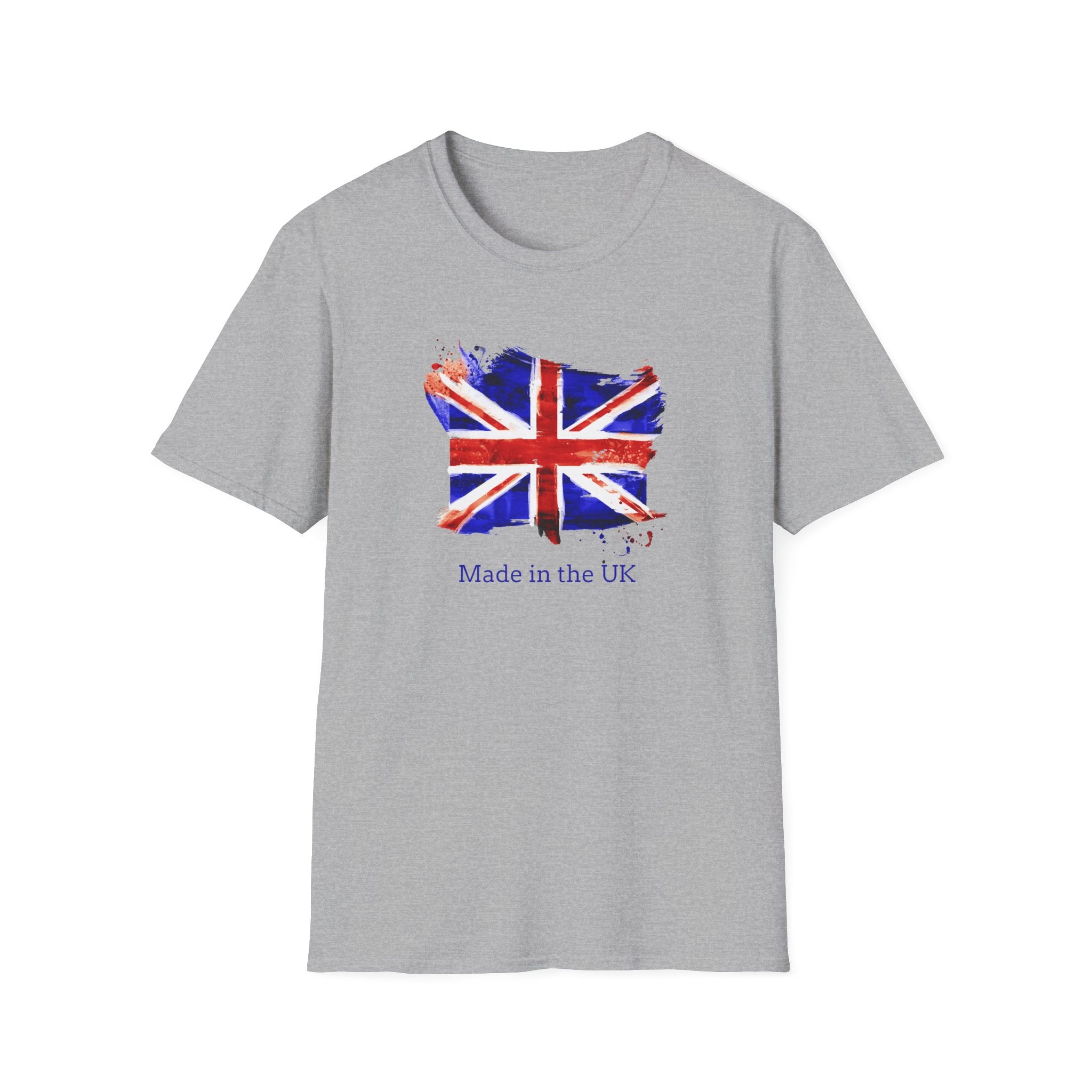 British Flag Watercolor T-Shirt – "Made in the UK" Pride Tee