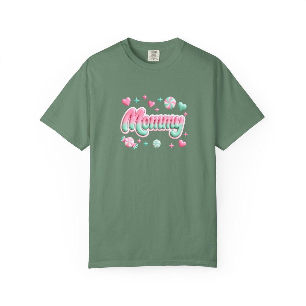 Mommy Pastel Candy Script T-Shirt