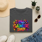 Gamer Dad Colourful Controller Design T-Shirt