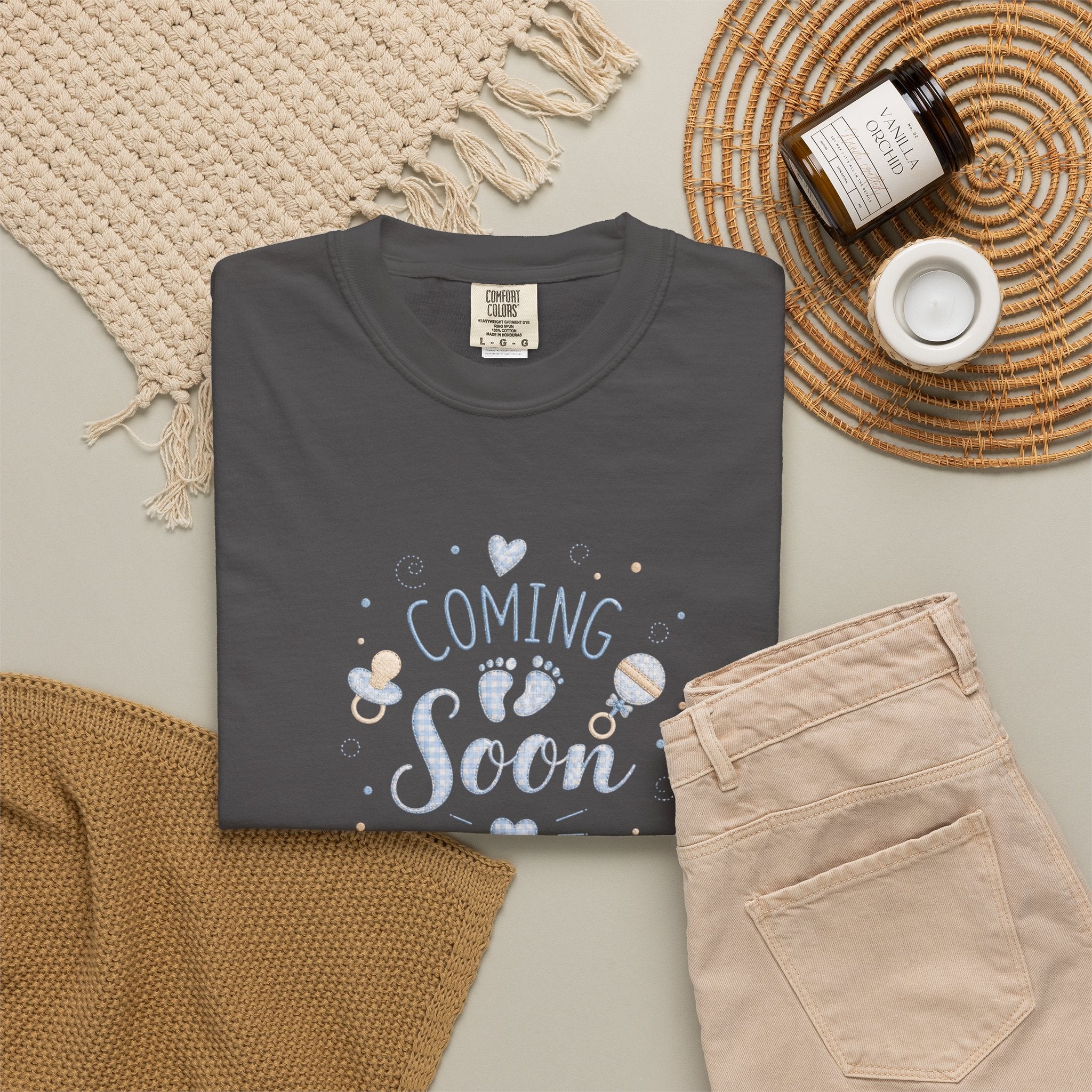 Coming Soon Baby T-Shirt — Gender Reveal Pregnancy Announcement Tee