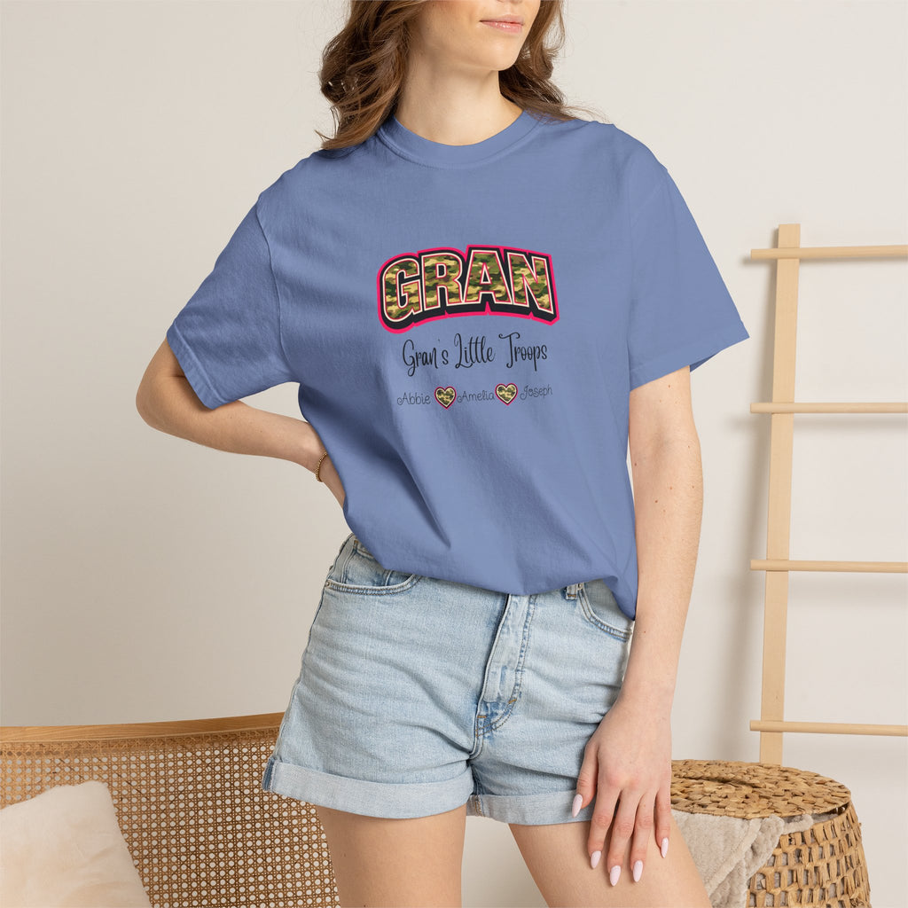 Gran Grandma T-Shirt — "Gran: Good a Little Trouble" Vintage Floral Tee