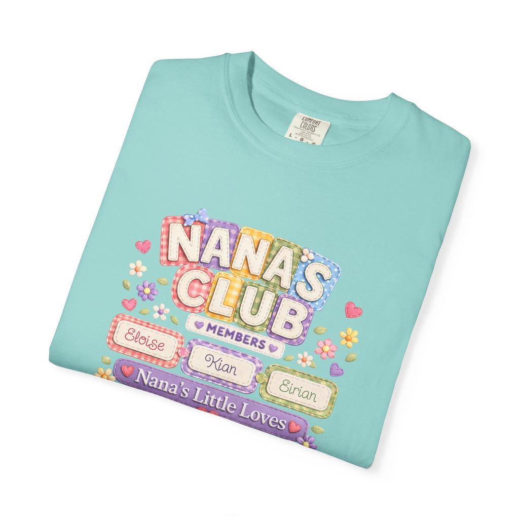 Nana's Club T-Shirt — 'Nana's Little Loves' Cute Floral Grandma Tee