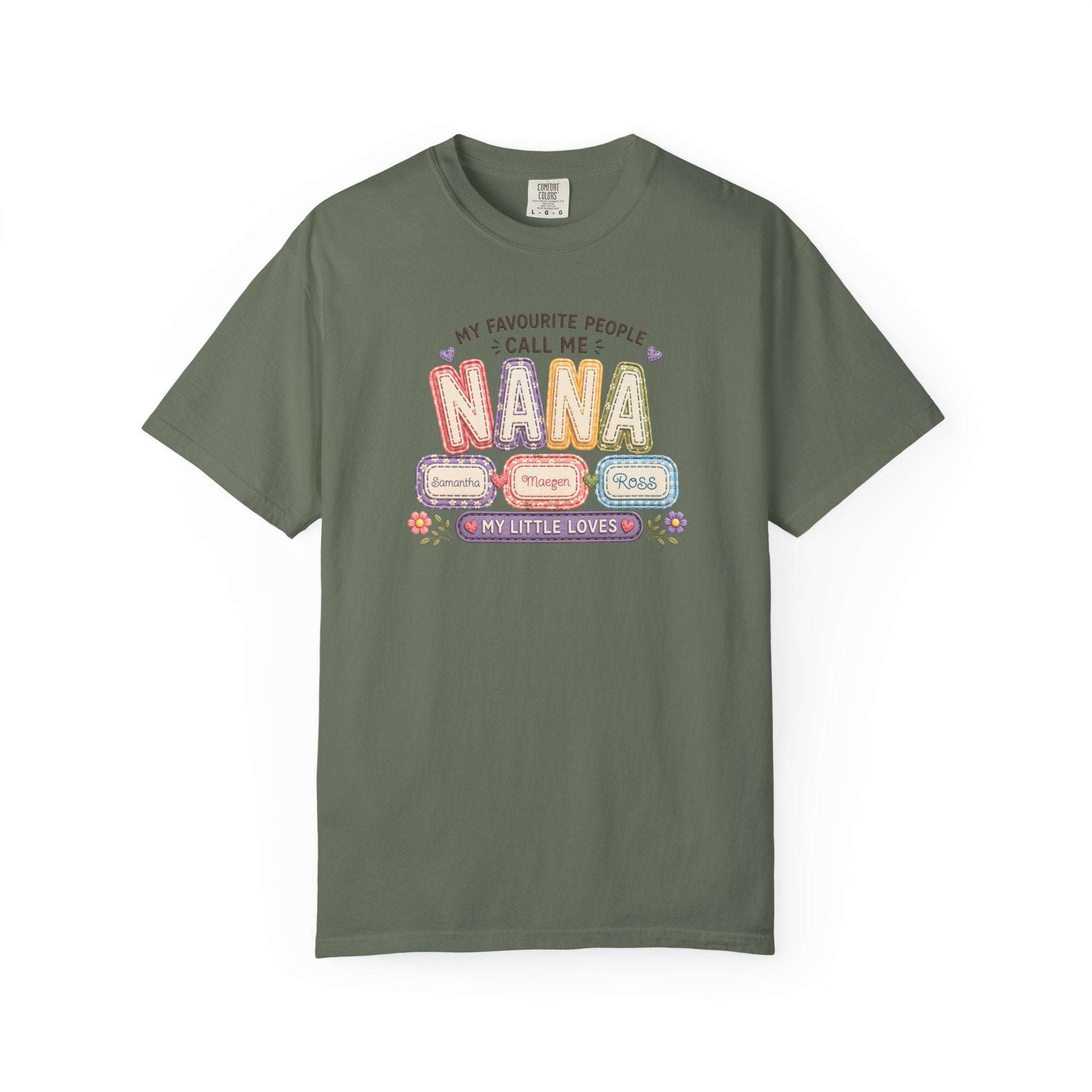 Nana T-Shirt — "My Favourite People Call Me Nana" Floral Grandma Gift Tee