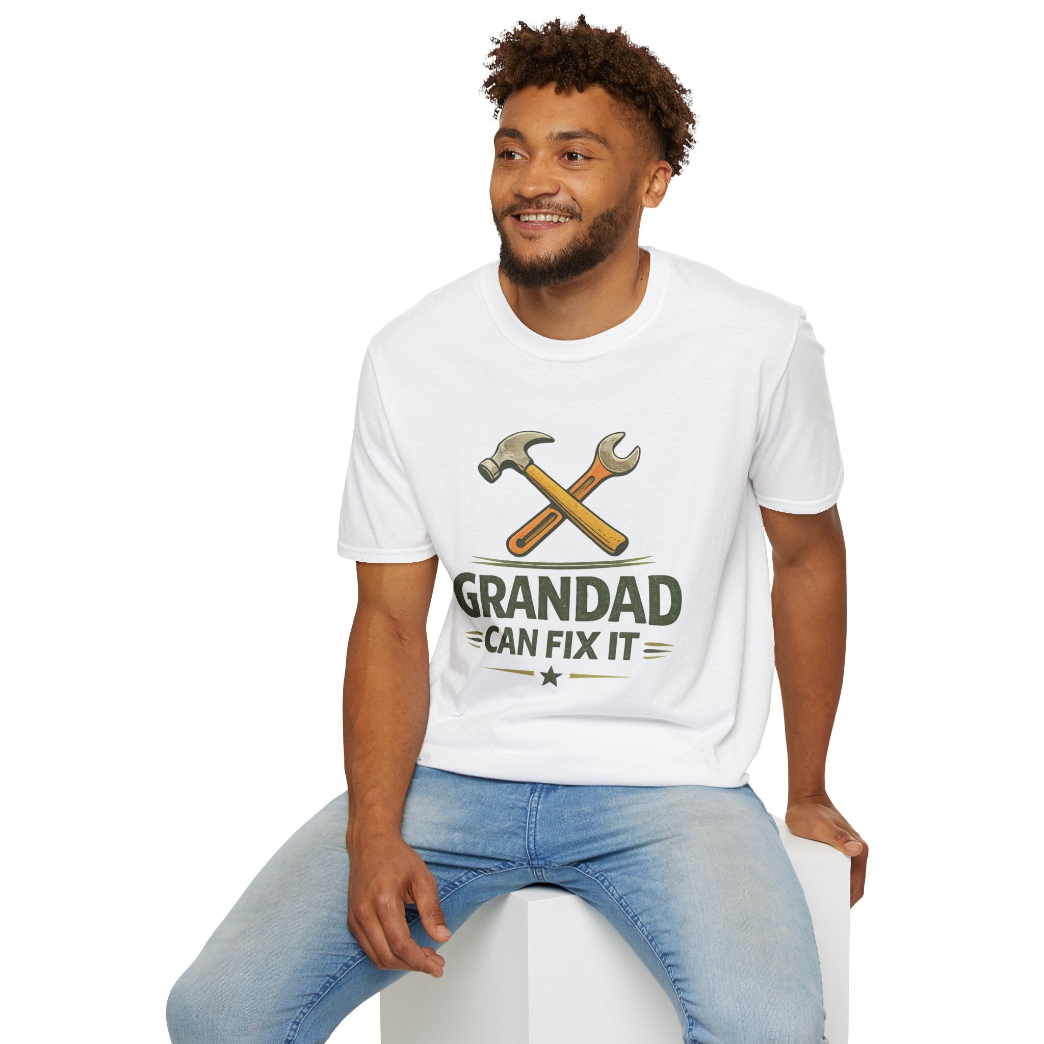 Grandad Can Fix It T-Shirt — Vintage Tools Fathers Day Gift