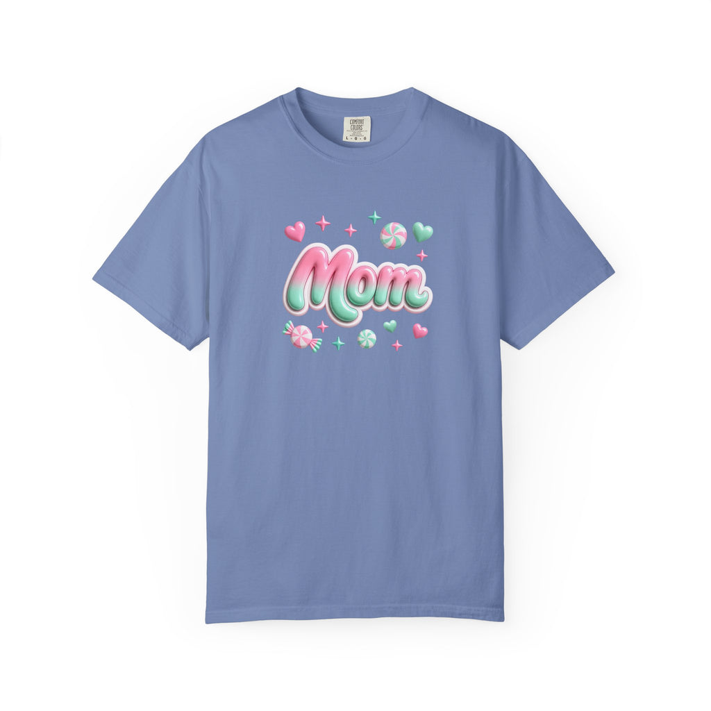 Mom Pastel Candy Script T-Shirt