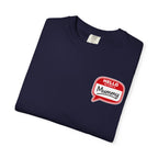 T-Shirt — "Hello Mummy" Retro Name-Tag Graphic