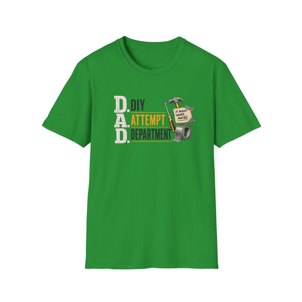 DIY Attempt Department T-Shirt — 'D.A.D. DIY Humour Tee