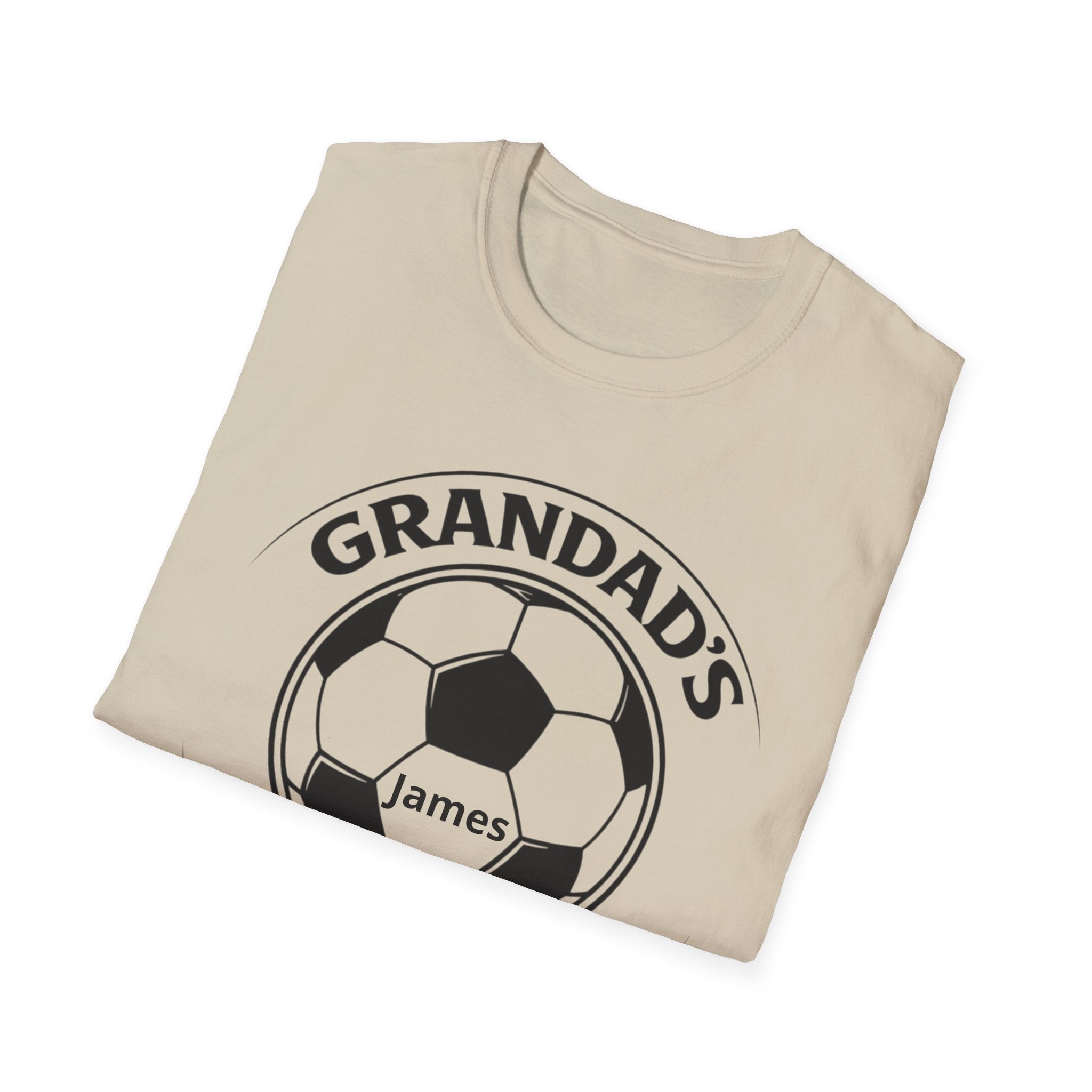 Grandad's Little Football Buddy T-Shirt — Personalized Soccer Dad/Grandpa Gift