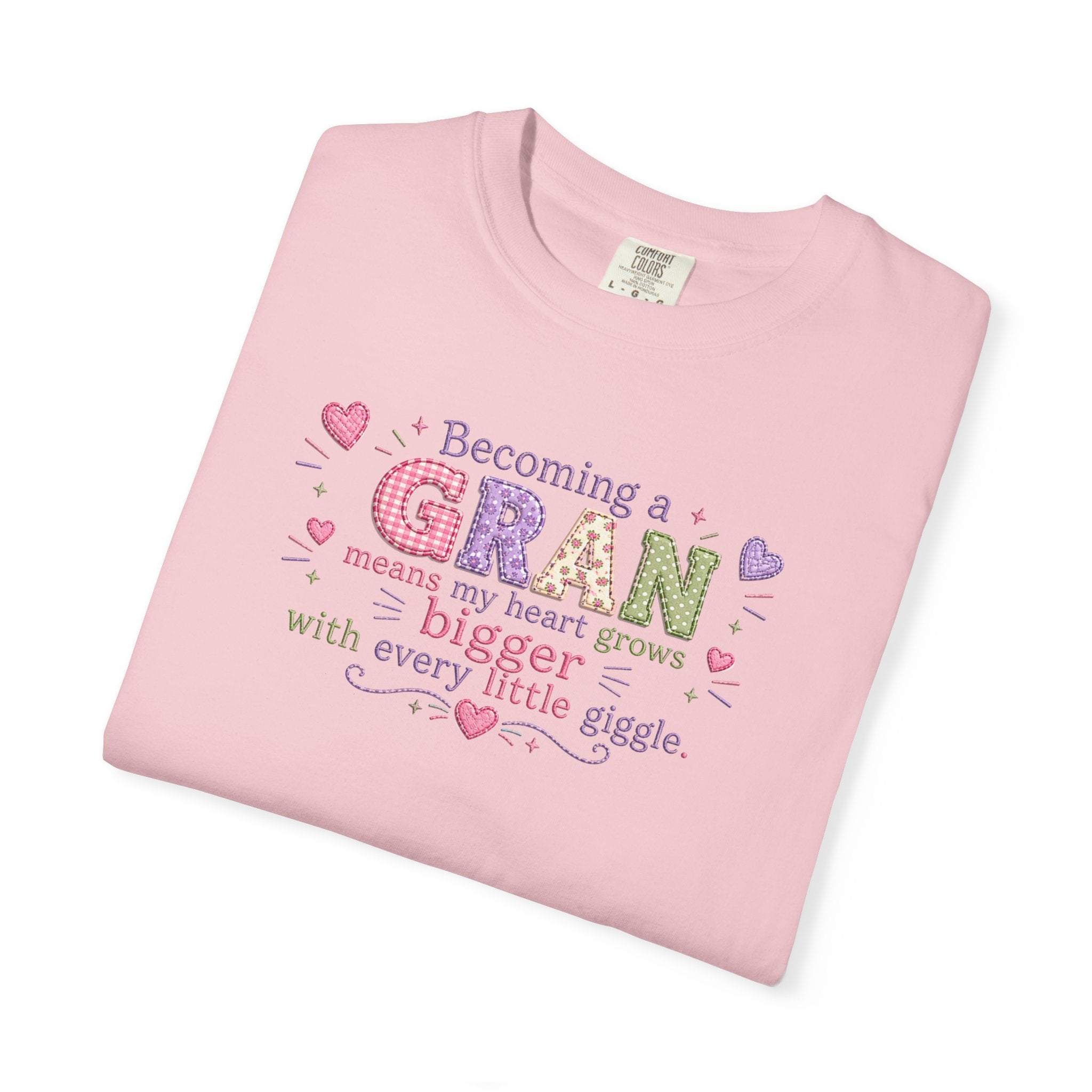 Heartfelt Gran T-Shirt - Becoming a Gran Means My Heart Grows Bigger
