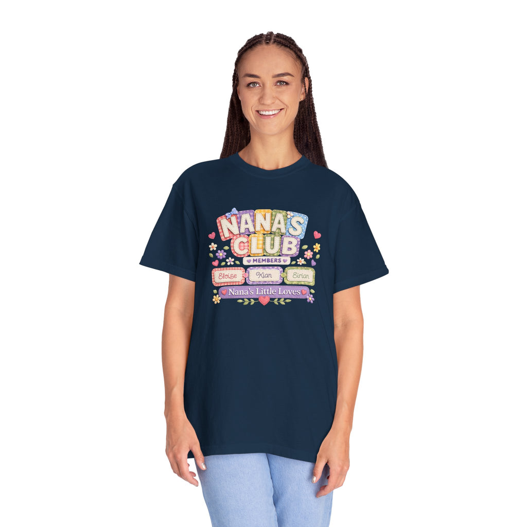 Nana's Club T-Shirt — 'Nana's Little Loves' Cute Floral Grandma Tee