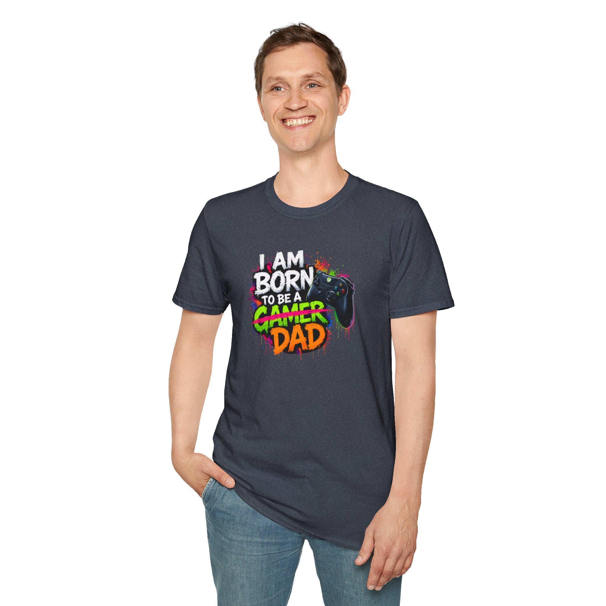 "I Am Born To Be A Gamer Dad" T‑Shirt