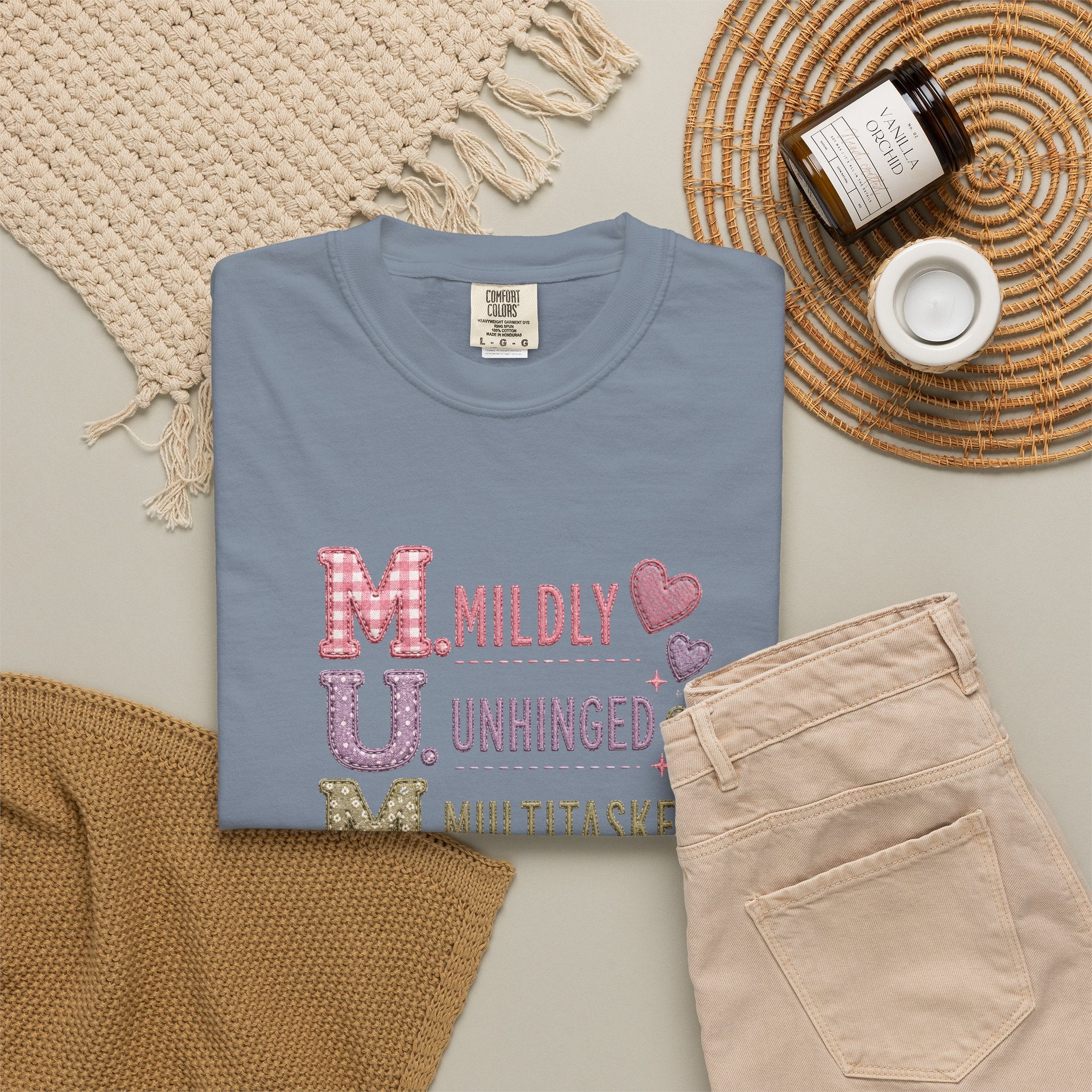 MUM Acronym T-Shirt – "Mildly Unhinged, Multitasker" Funny Mom Shirt