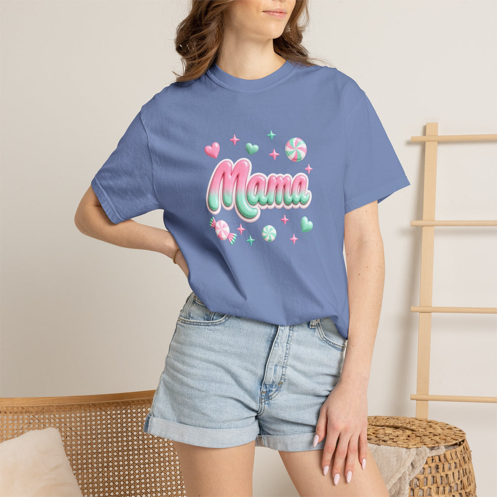 Mama Pastel Candy Script T-Shirt