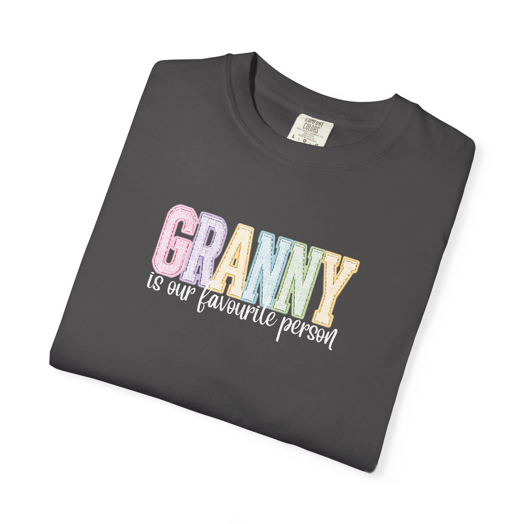 Granny Is Our Favourite Person T-Shirt — Pastel Grandma Gift Tee
