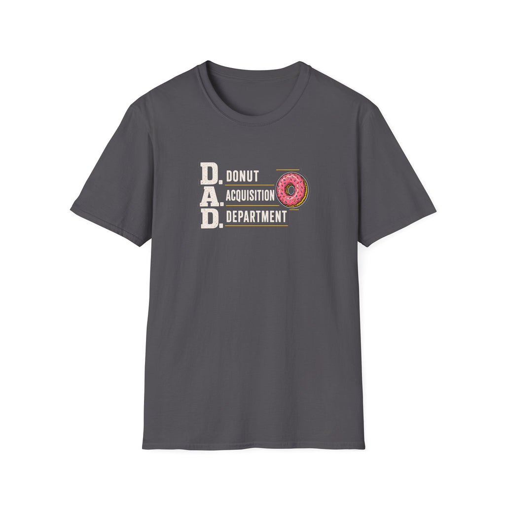 Donut Acquisition Department T-Shirt – D.A.D. Funny Dad Shirt for Donut Lovers