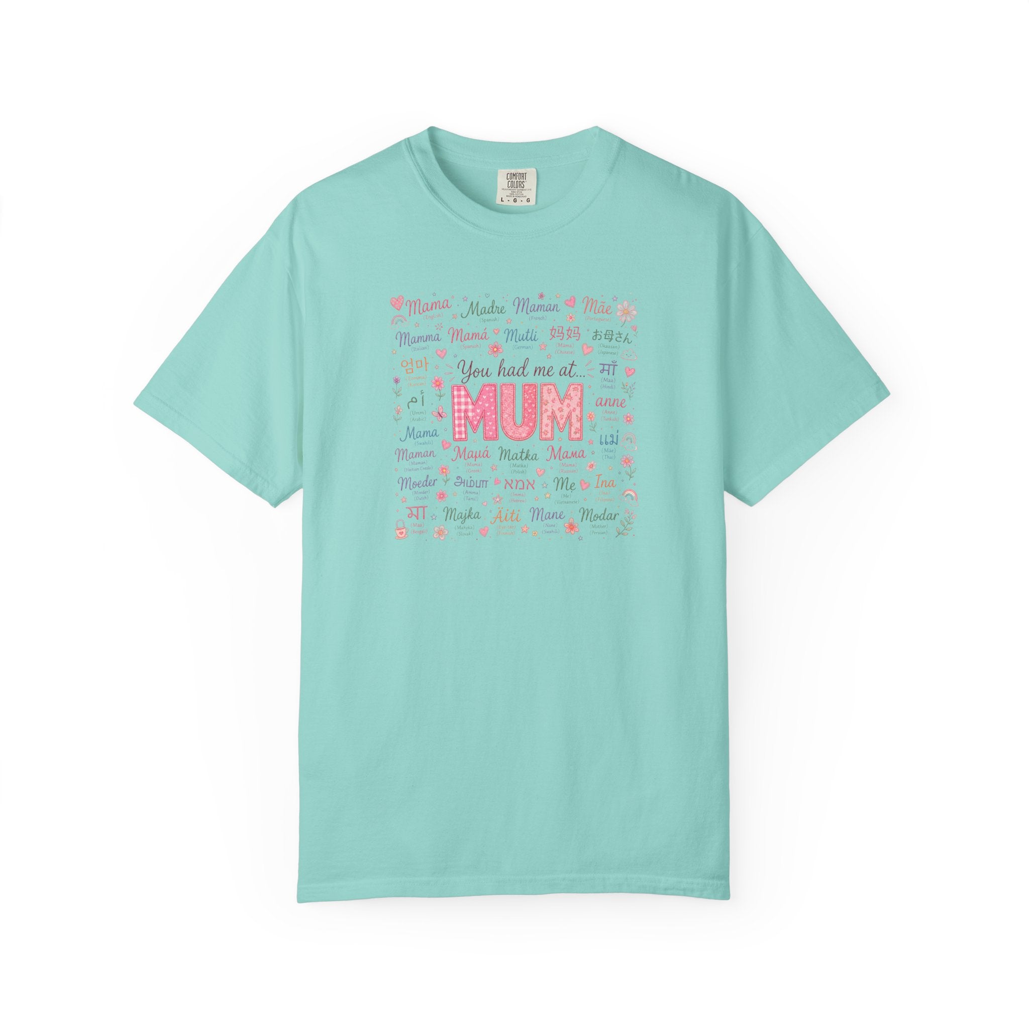 Mum Heartbeat T-Shirt — 'You Had Me at MUM' Floral Mother's Day Tee