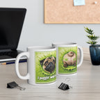 Mug - "I Puggin' Woof You" Pug Coffee Mug (Personalize with Name)