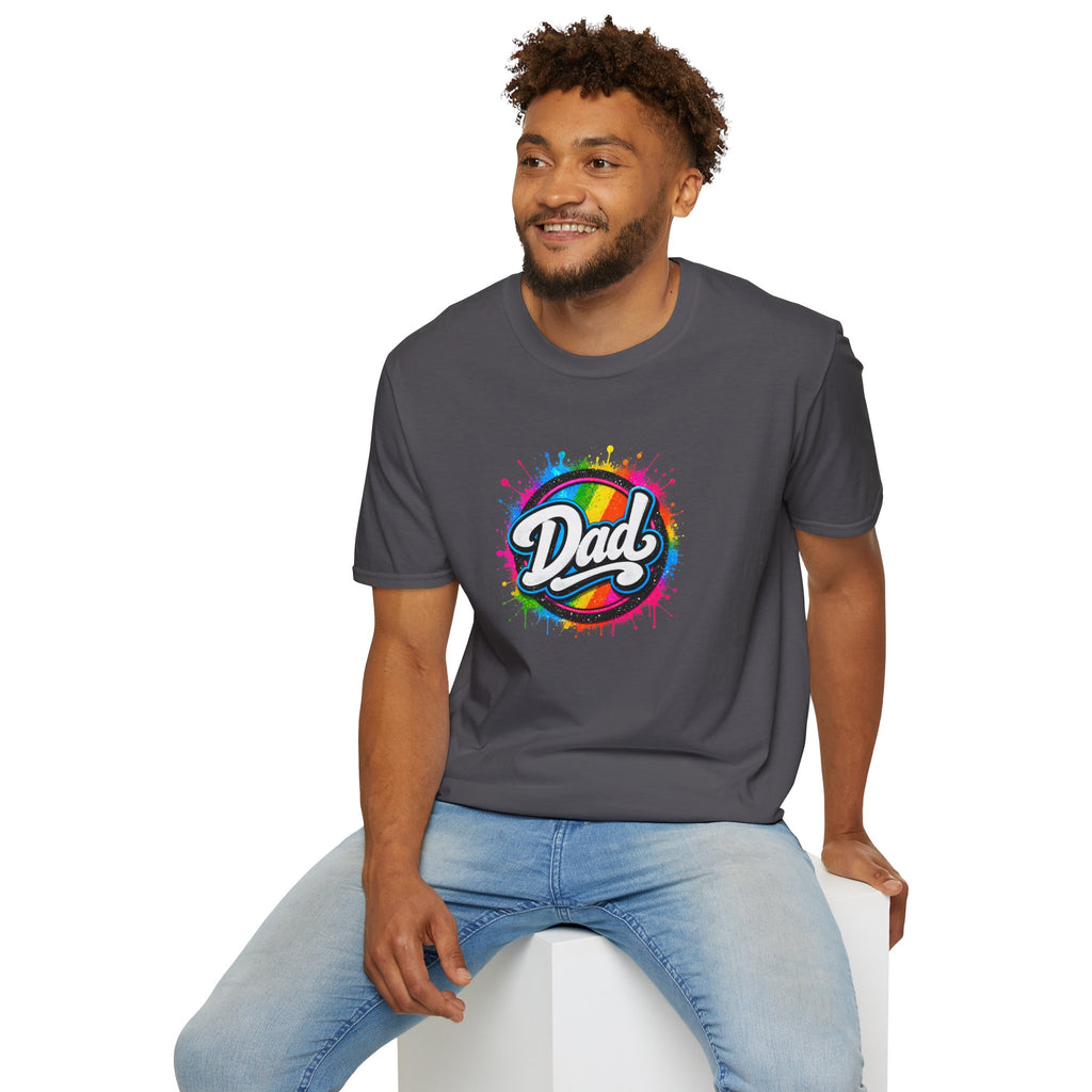 Dad Rainbow Graphic T-Shirt