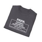 Papa Warning: Unlimited Biscuit Access T-Shirt