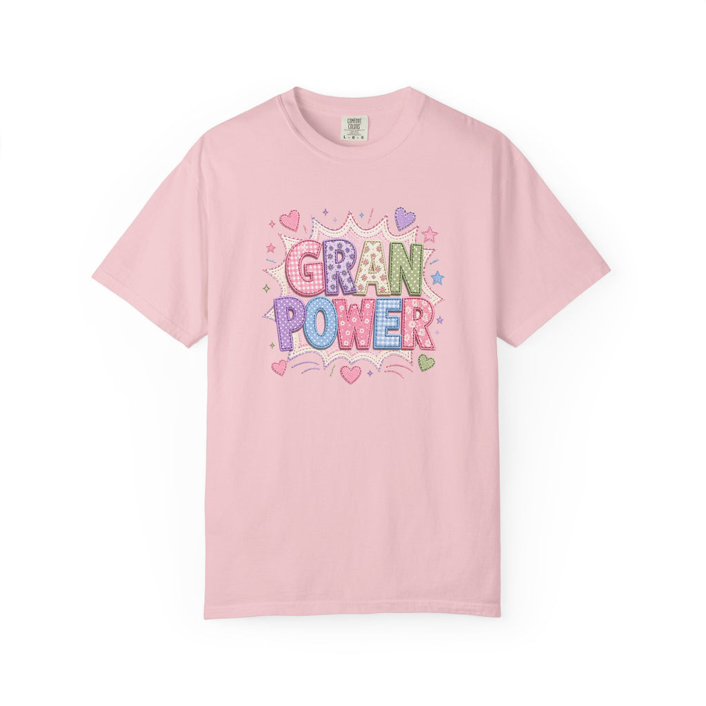 Gran Power T-Shirt — Cute Pastel 'Gran Power' Graphic Tee for Grandparents, Mother's Day Gift