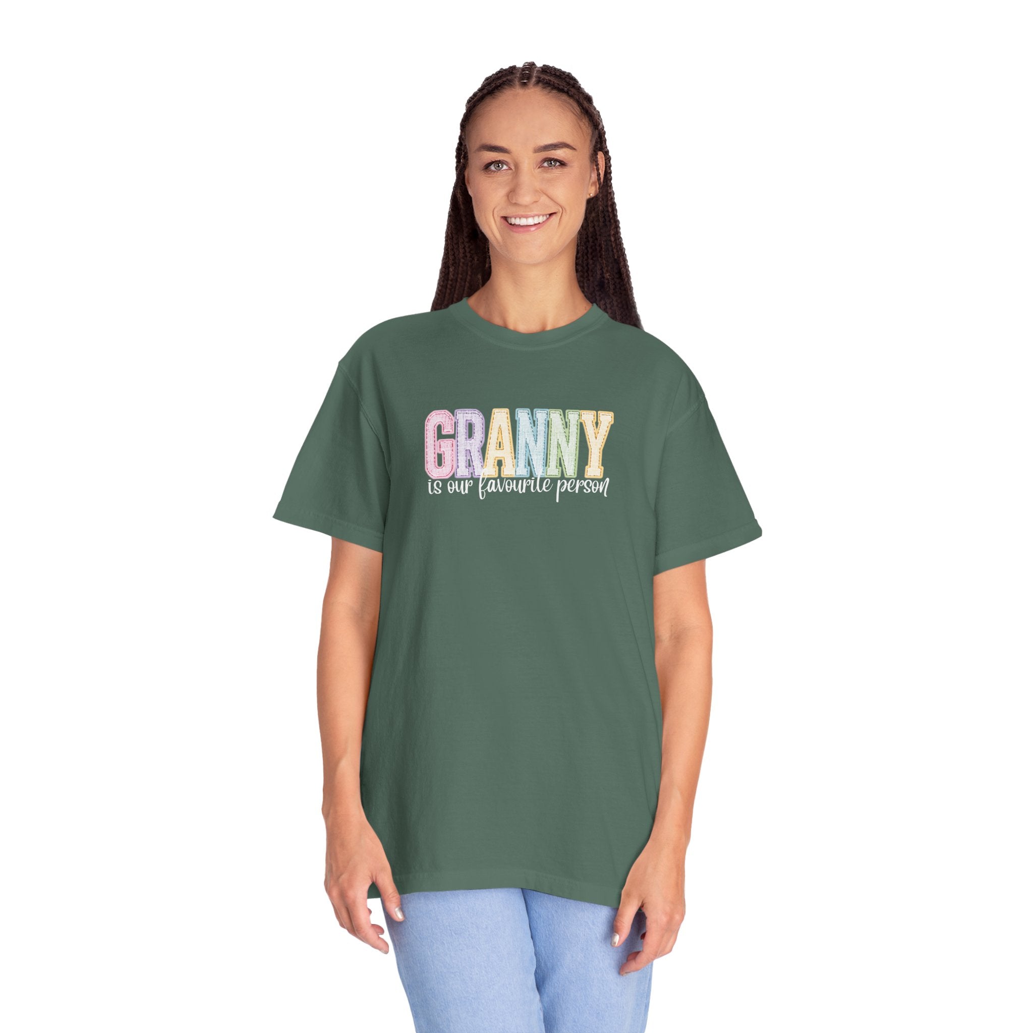 Granny Is Our Favourite Person T-Shirt — Pastel Grandma Gift Tee