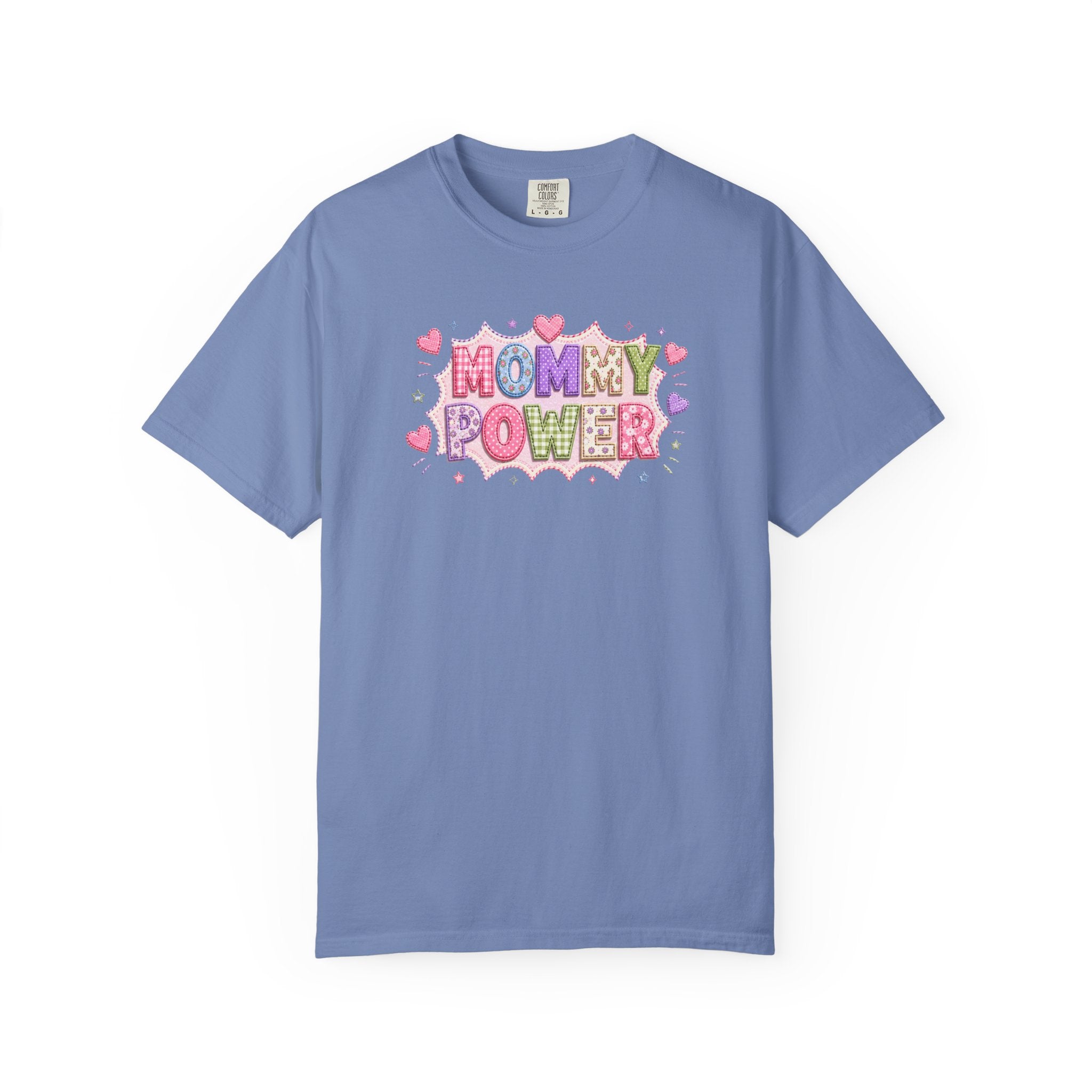 Mommy Power T-Shirt — Cute Heart Graphic Tee for Moms, Mother’s Day Gift