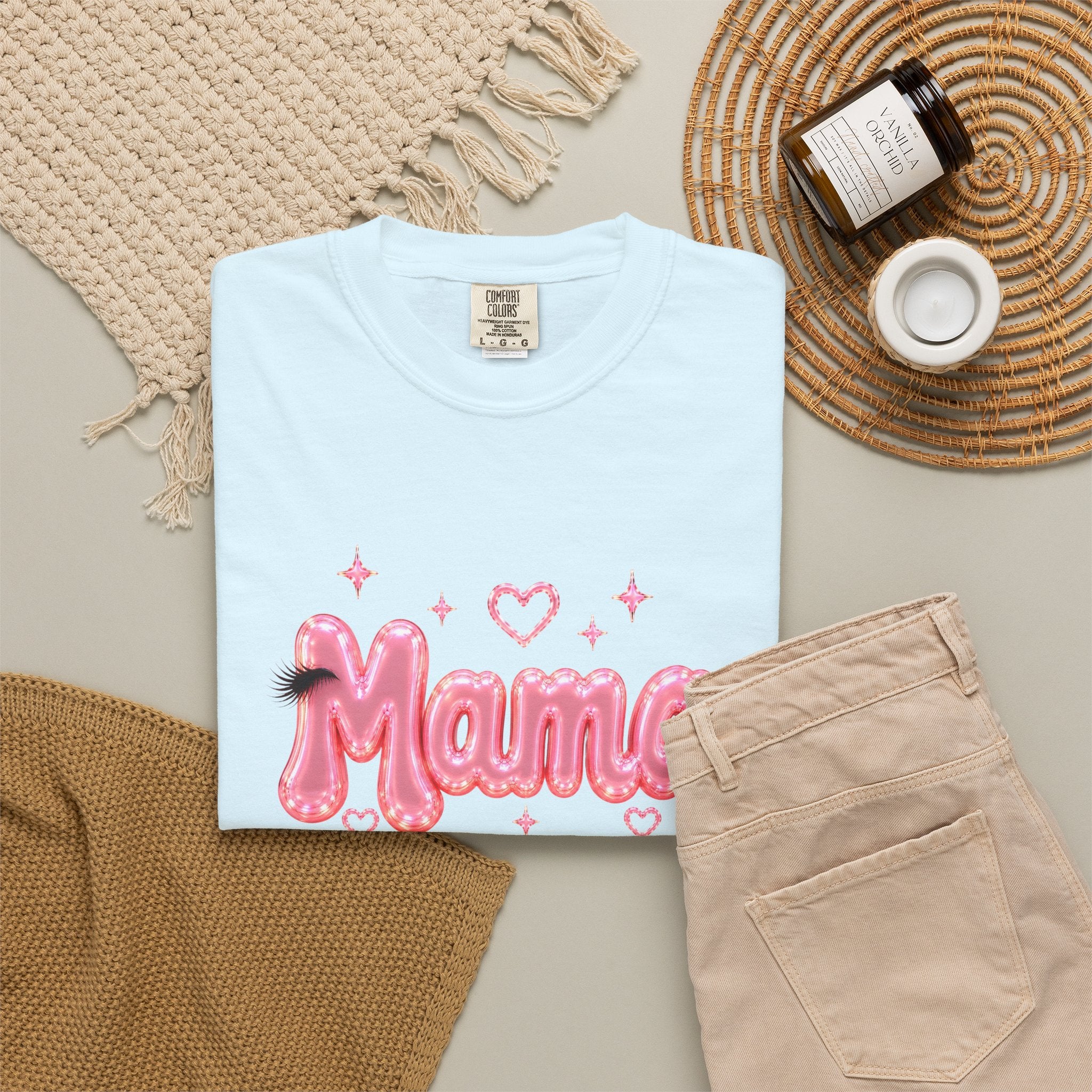 MAMA Pink Balloon Eyelashes T-Shirt