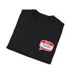Grandad Name Badge T-Shirt — "Hello, Grandad!" Chest Logo