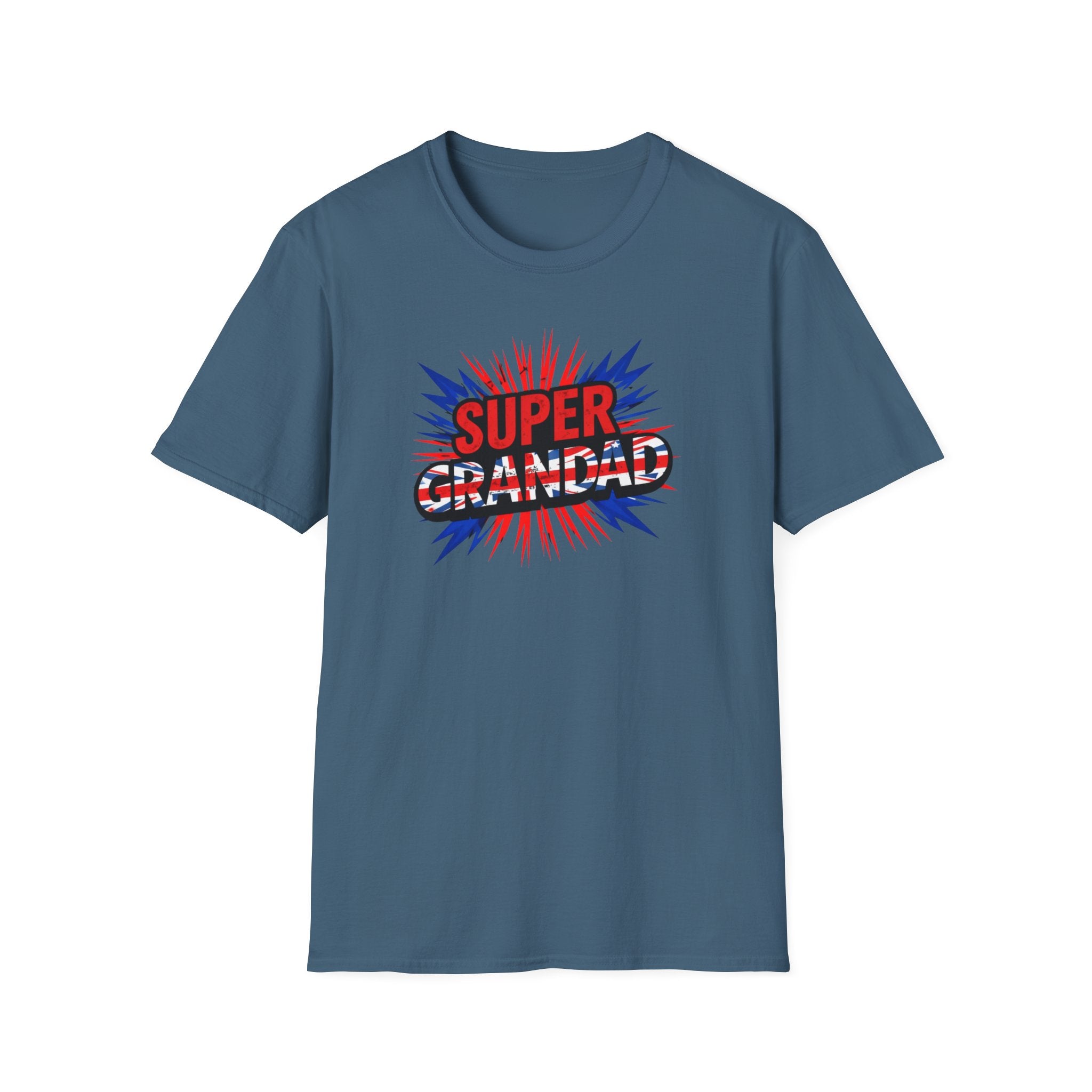 Super Grandad Union Jack/England themed Comic-Style T-Shirt