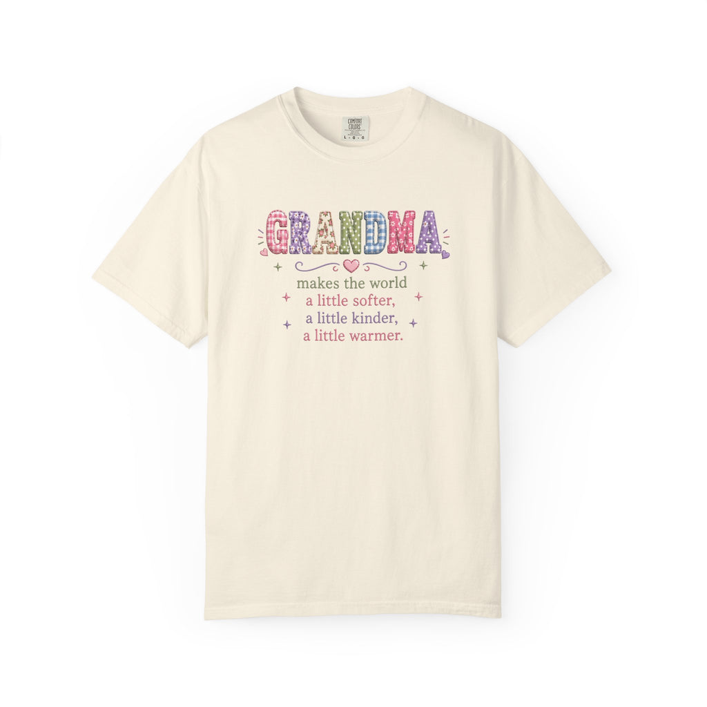 Grandma Floral T-Shirt — "Grandma makes the world a little softer, kinder, warmer"