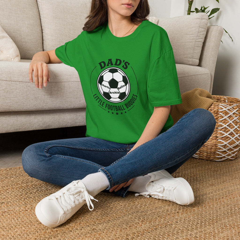 Dad’s Little Football Buddies Tee - Add Names- Personalise