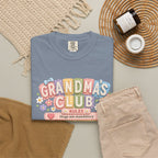 Grandma's Club T-Shirt — Cute Floral 'Grandma's Club' Rules Tee