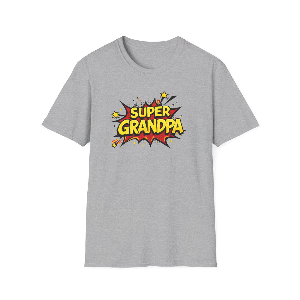 Super Grandpa T-Shirt – Comic Book Retro Graphic Tee for Grandfathers