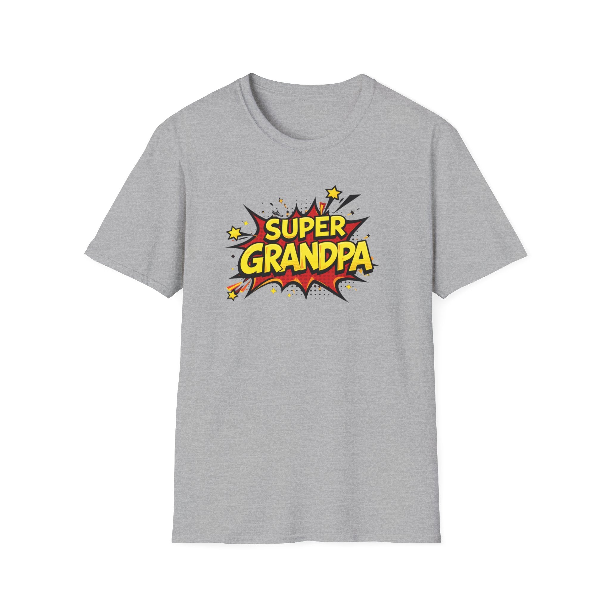 Super Grandpa T-Shirt – Comic Book Retro Graphic Tee for Grandfathers
