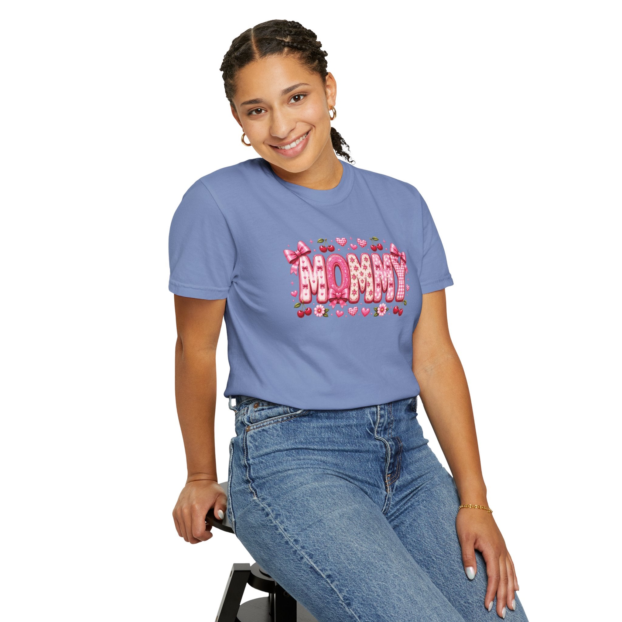 MOMMY Floral Heart T-Shirt