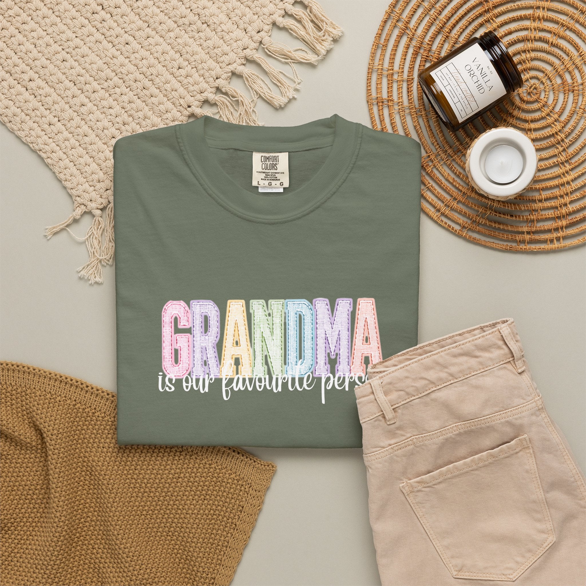 Grandma Pastel Rainbow T-Shirt — Cute Grandma Gift, Mother's Day Tee