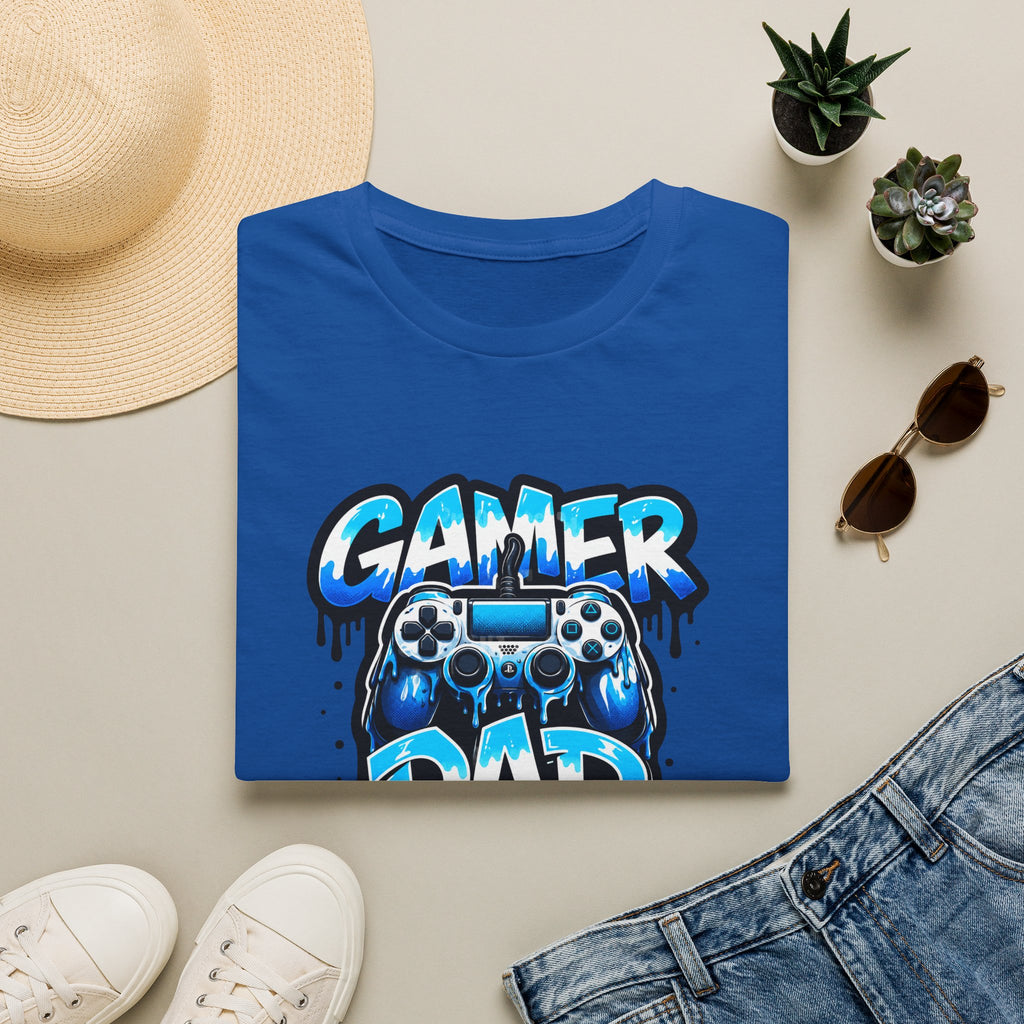Gamer Dad T-Shirt — Blue Controller T-shirt